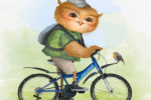 Сова Заповедная (в стиле Инги Пальцер) (Цифровая живопись)