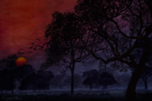 Сумерки (акварель)