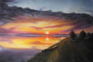 Пейзаж (пастель)