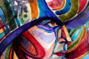 Стилизация портрета (акварель)