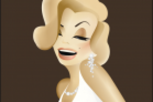 Векторное изображение Мерилин Монро для виниловой наклейки