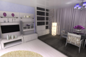 Дизайн-проект двухкомнатной квартиры. гостиная