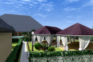 Дизайн свадебной беседки и ландшафта