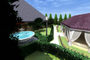 Дизайн свадебной беседки и ландшафта