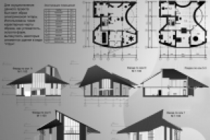 Проект загородного жилого дома  "Дом-гитара"