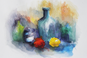 Натюрморт акварелью