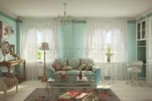 Визуализация гостиная