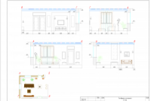 Коттедж. Развертка.