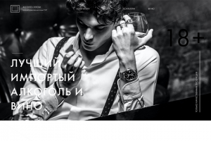 Дизайн Landing Page в алкогольной тематике