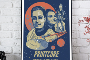 Дизайн плаката для поздравления сотрудников компании