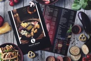 Меню и барная карта для ресторана "Мадам Подам"