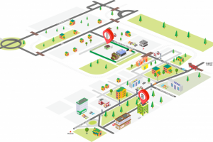 Карта по местности