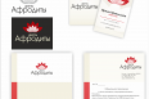 Вариант фирменного стиля для "цветы Афродиты"