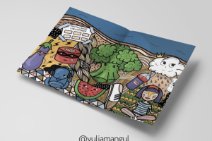 Авторская иллюстрация на тему здорового образа жизни