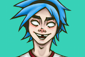 Фан арт персонажа группы Gorillaz