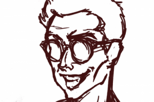 Фан арт персонажа из сериала Благие знамения