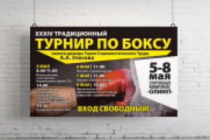 Афиша турнира по боксу памяти А.А. Улесова