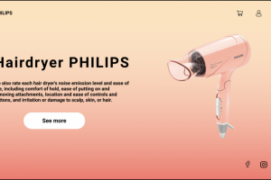 Дизайн сайта для магазина техники