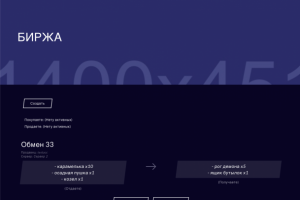 Биржа обмена предметов онлайн-игры