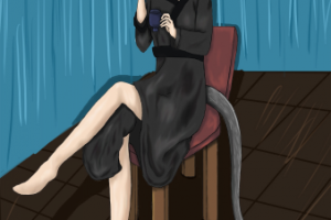 Ким Тэхен в виде демона