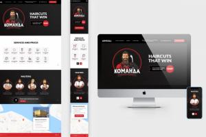 Лендинг для Барбер шопа