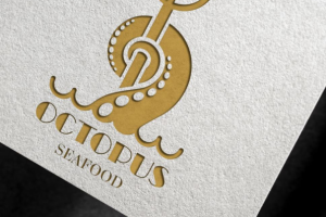 Логотип ресторана морепродуктов
