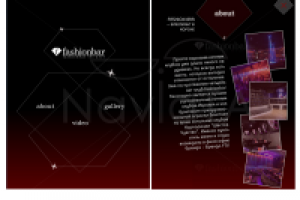 рекламный мини-сайт ночного клуба