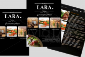 рекламный мини-сайт ресторана