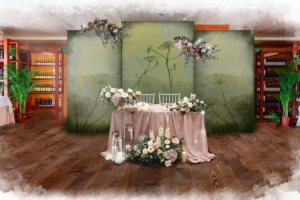 президиум свадебный эскиз