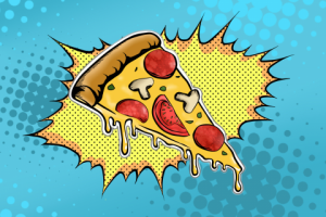 Иллюстрация в стиле POP ART