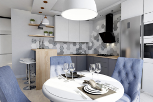 Проект трехкомнатной квартиры квартиры 91кв.м