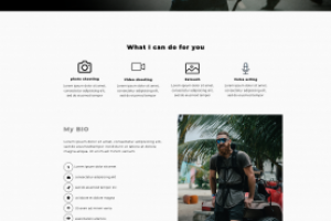 Сайт-визитка фотографа Jacob'а Owens'а