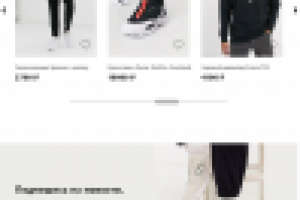 Адаптивный веб-дизайн главной типовой страницы интернет-магазина