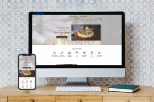 Дизайн главное страницы для "Конфаэль Праздники"