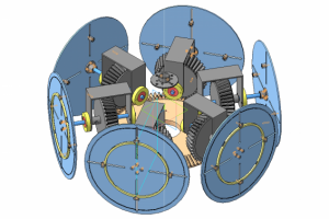 Планетарная карусель для вращения подложек в камере напыления.