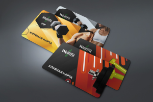 Пластиковые карты фитнес-центра Wellandfit