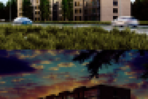 Визуализация концепции фасада