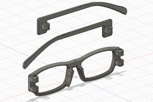 Моделирование и печать оправы для очков