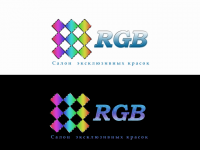 Логотип салона красок "RGB"