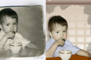 Восстановление и раскраска старого фото