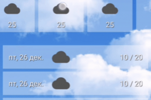 Мобильное приложение прогноза погоды для Android