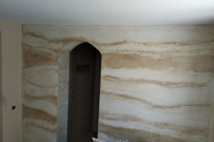 Арт стена под мрамор