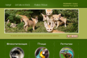 Сайт продажи экзотических животных