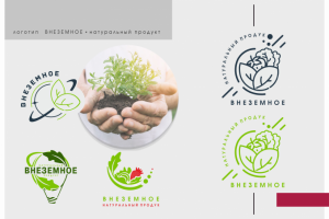 логотип ВНЕЗЕМНОЕ  натуральный  продукт