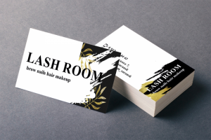 Визитная карточка для студии LashRoom