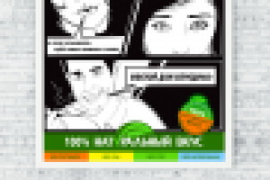 Мясной Дом Бородина, рекламный плакат