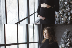 Беременная до/после