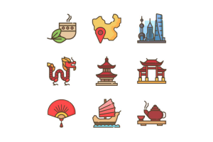 Тематические иконки "Китай"