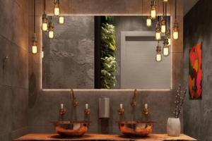 Дизайн санузла лофт-бара