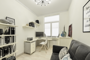 Дизайн интерьера кабинета в жилой квартире